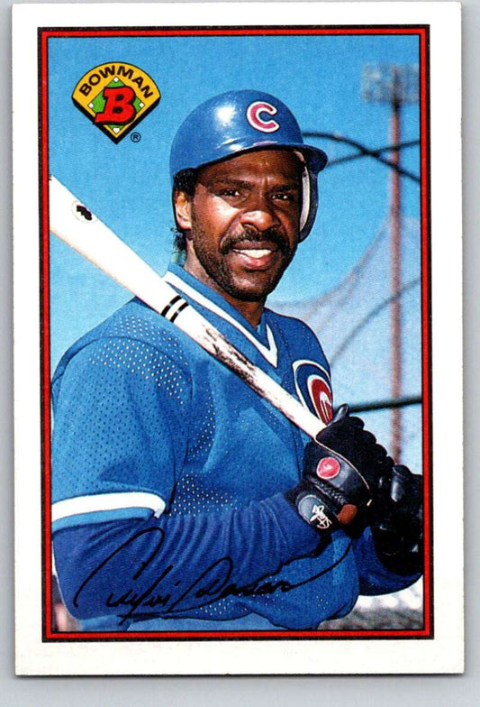 1989 Bowman #298 Andre Dawson Cubs MLB Baseball Image 1