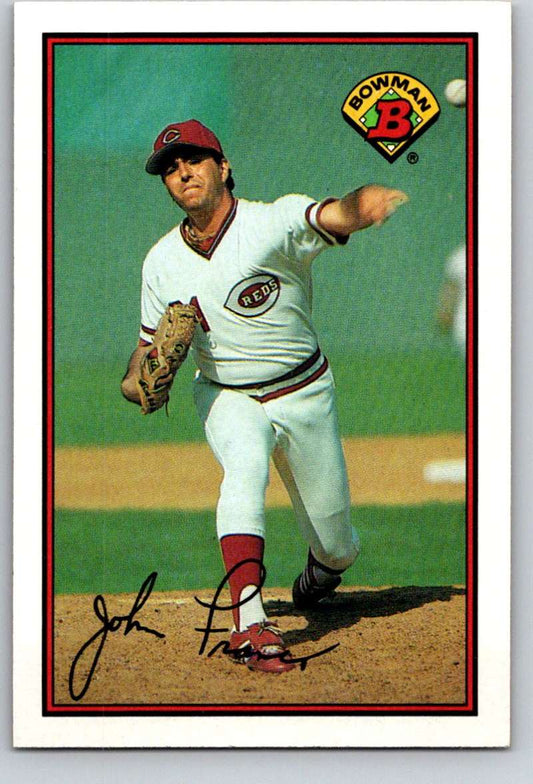 1989 Bowman #301 John Franco Reds MLB Baseball Image 1