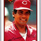 1989 Bowman #308 Manny Trillo Reds MLB Baseball Image 1