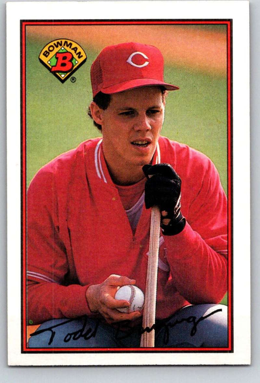 1989 Bowman #312 Todd Benzinger Reds MLB Baseball