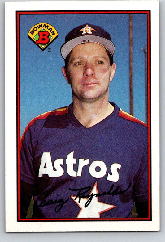 1989 Bowman #328 Craig Reynolds Astros MLB Baseball Image 1