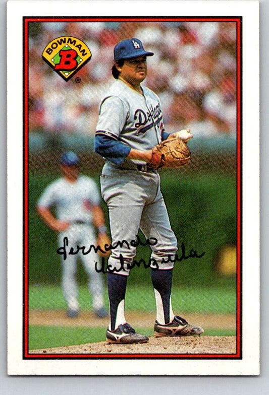 1989 Bowman #337 Fernando Valenzuela Dodgers MLB Baseball Image 1