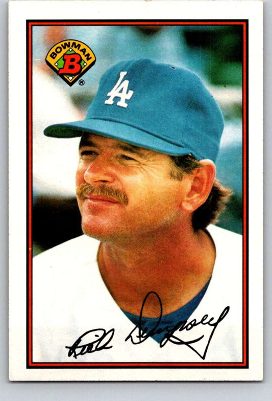 1989 Bowman #343 Rick Dempsey Dodgers MLB Baseball Image 1