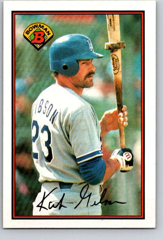 1989 Bowman #351 Kirk Gibson Dodgers MLB Baseball Image 1