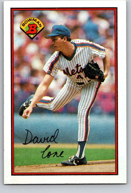 1989 Bowman #375 David Cone Mets MLB Baseball
