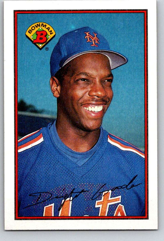 1989 Bowman #376 Dwight Gooden Mets MLB Baseball Image 1