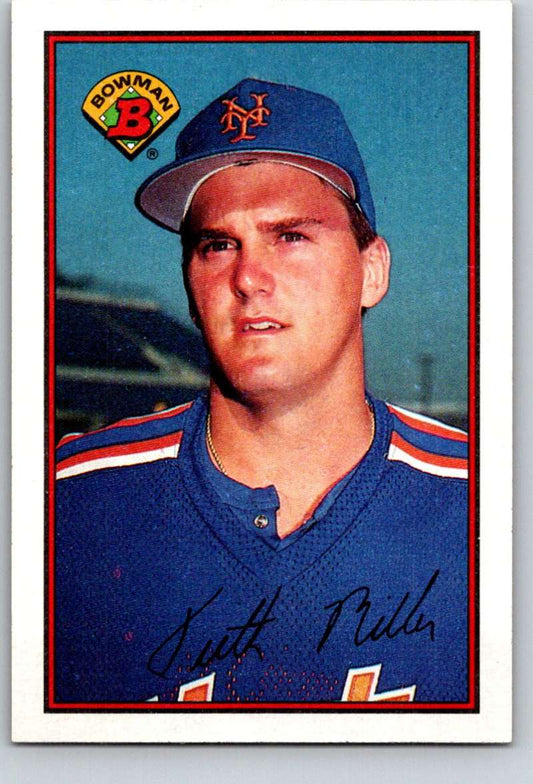 1989 Bowman #380 Keith Miller Mets MLB Baseball Image 1