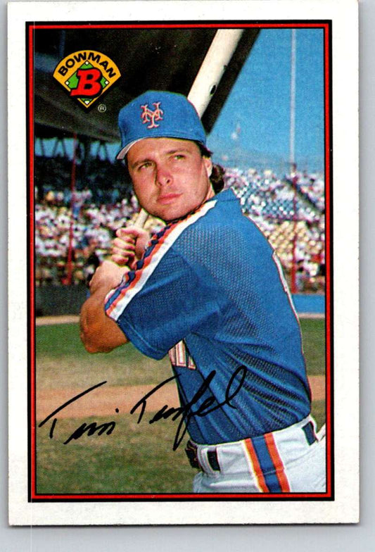 1989 Bowman #382 Tim Teufel Mets MLB Baseball