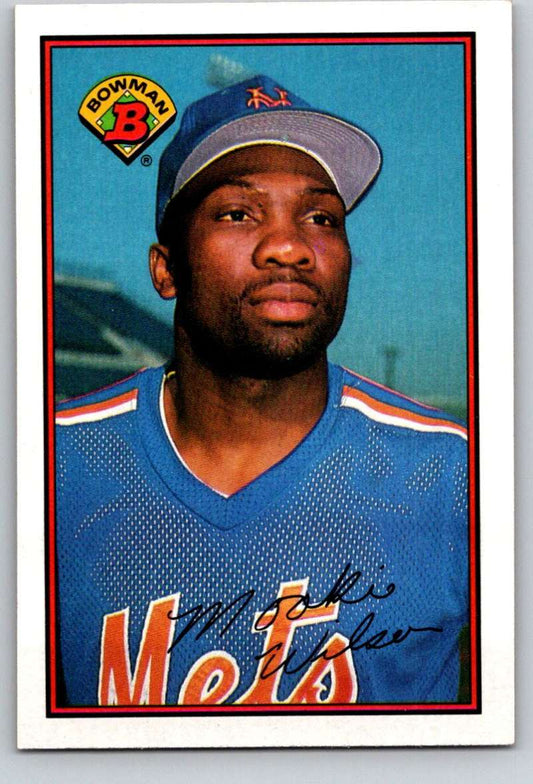 1989 Bowman #386 Mookie Wilson Mets MLB Baseball Image 1