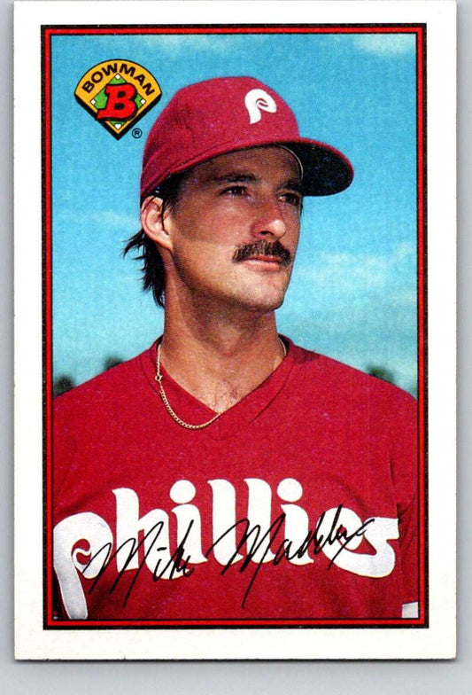 1989 Bowman #391 Mike Maddux Phillies MLB Baseball Image 1
