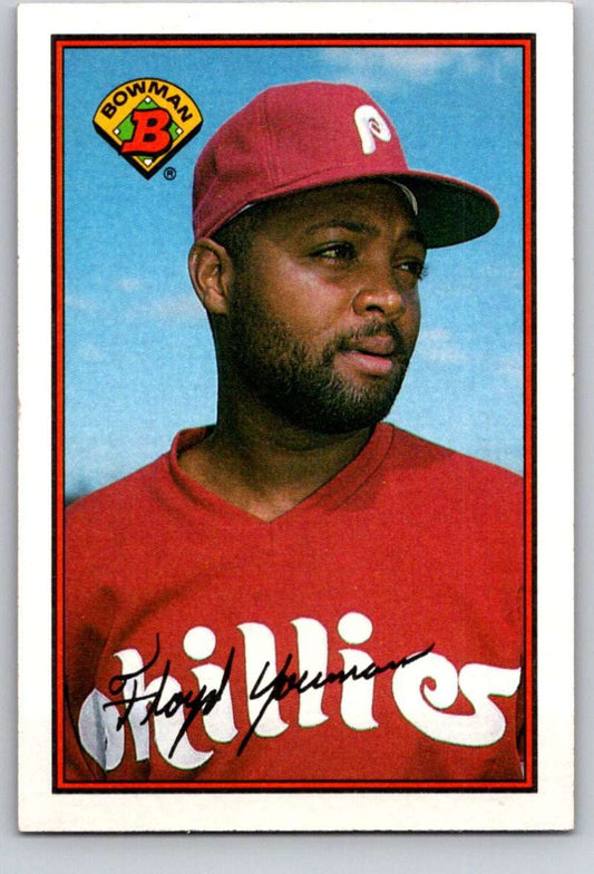 1989 Bowman #396 Floyd Youmans Phillies MLB Baseball Image 1
