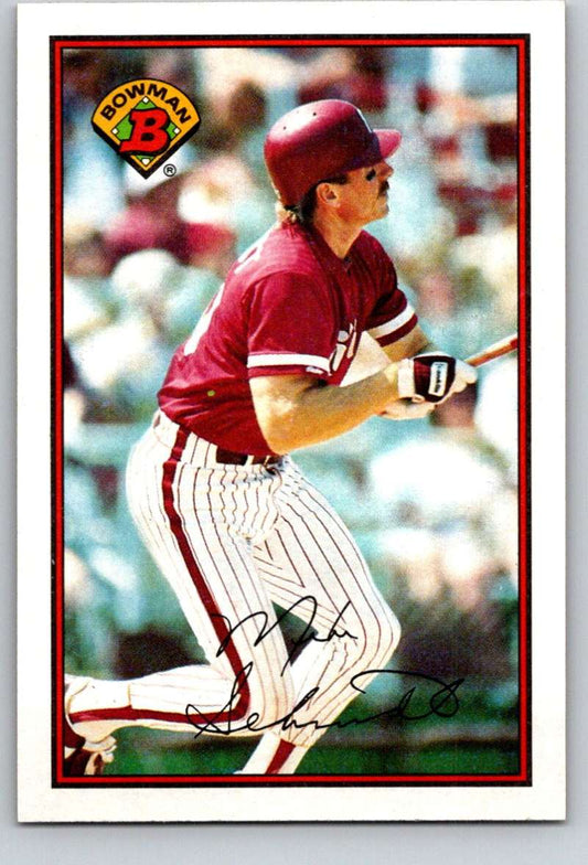 1989 Bowman #402 Mike Schmidt Phillies MLB Baseball Image 1