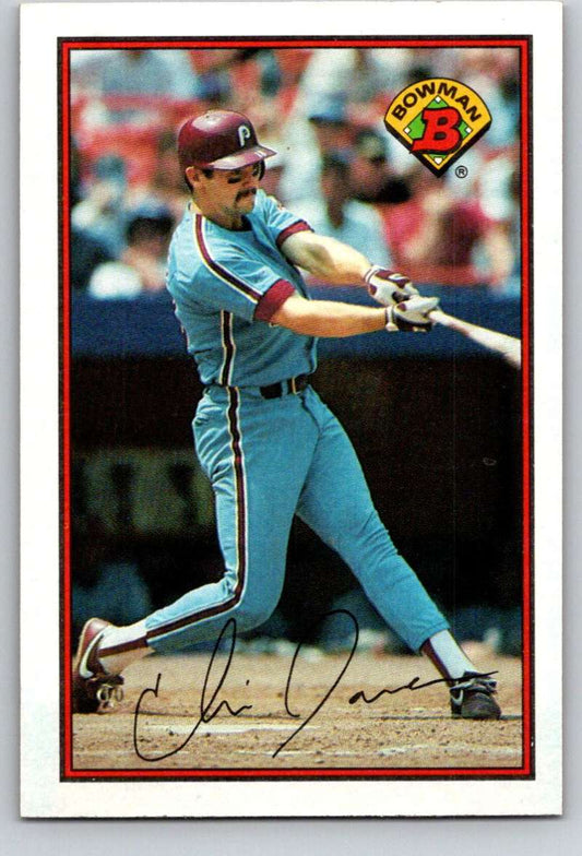 1989 Bowman #404 Chris James Phillies MLB Baseball Image 1