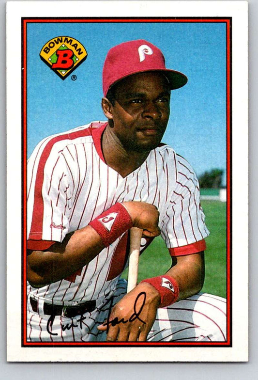 1989 Bowman #408 Curt Ford Phillies MLB Baseball Image 1