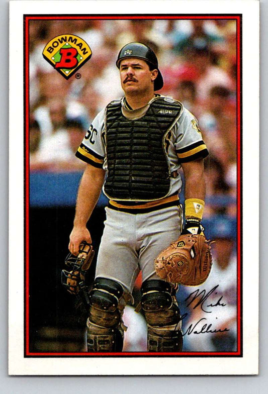 1989 Bowman #417 Mike LaValliere Pirates MLB Baseball Image 1