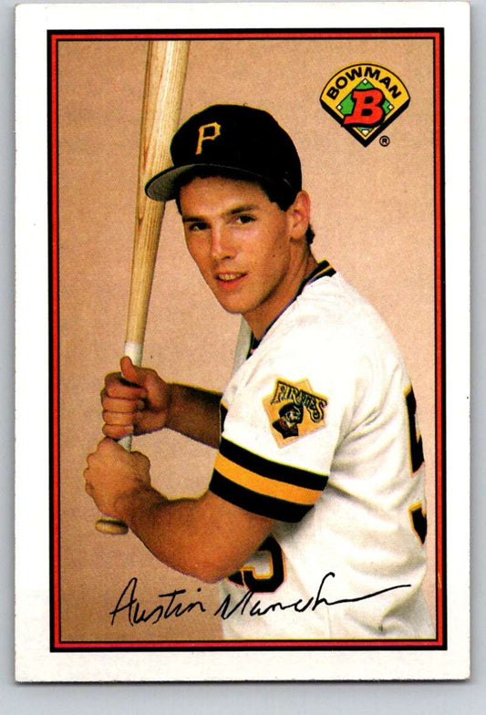 1989 Bowman #420 Austin Manahan RC Rookie Pirates MLB Baseball