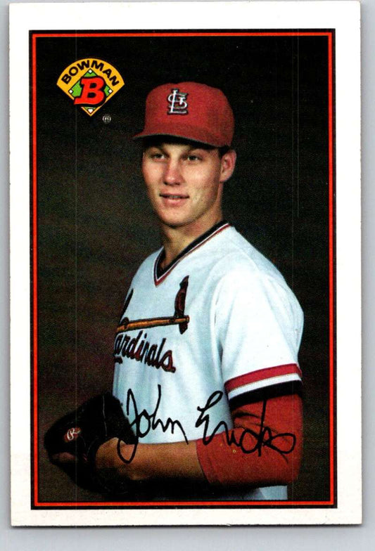 1989 Bowman #433 John Ericks RC Rookie Cardinals MLB Baseball Image 1