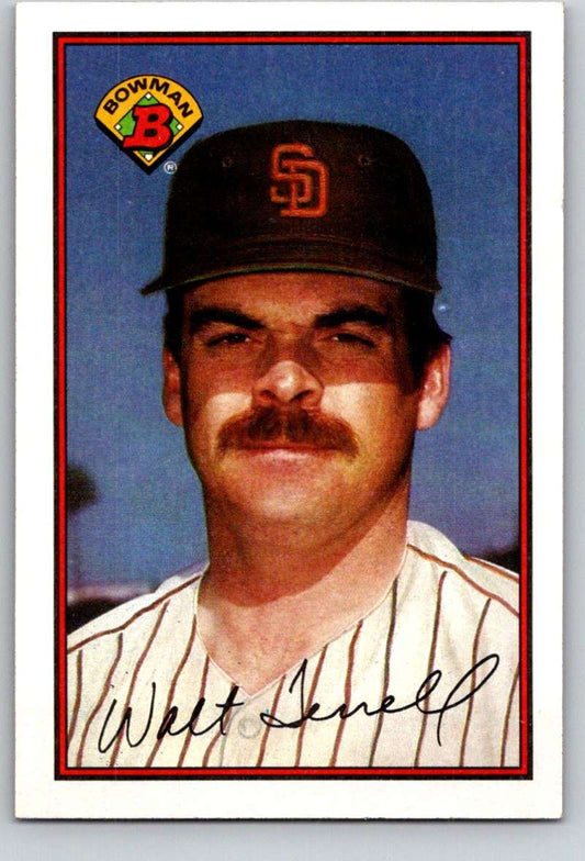 1989 Bowman #445 Walt Terrell Padres MLB Baseball Image 1