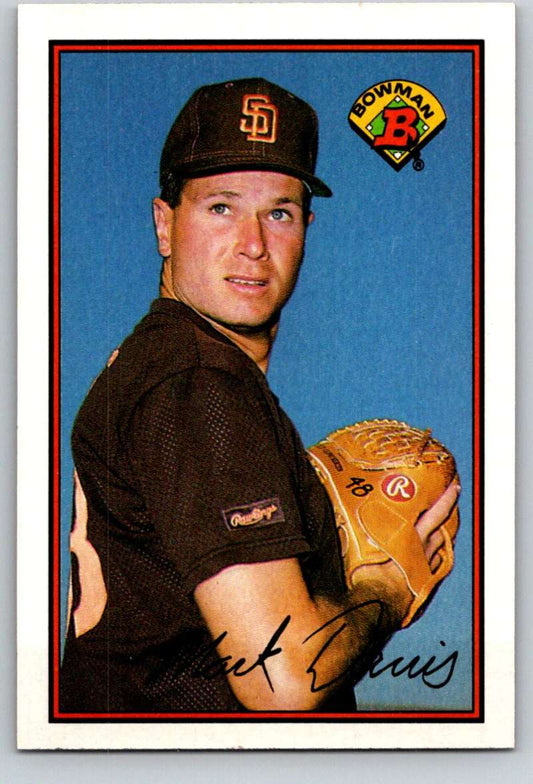 1989 Bowman #447 Mark Davis Padres MLB Baseball Image 1