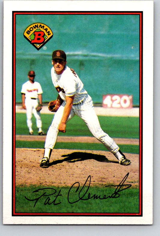 1989 Bowman #452 Pat Clements Padres MLB Baseball Image 1