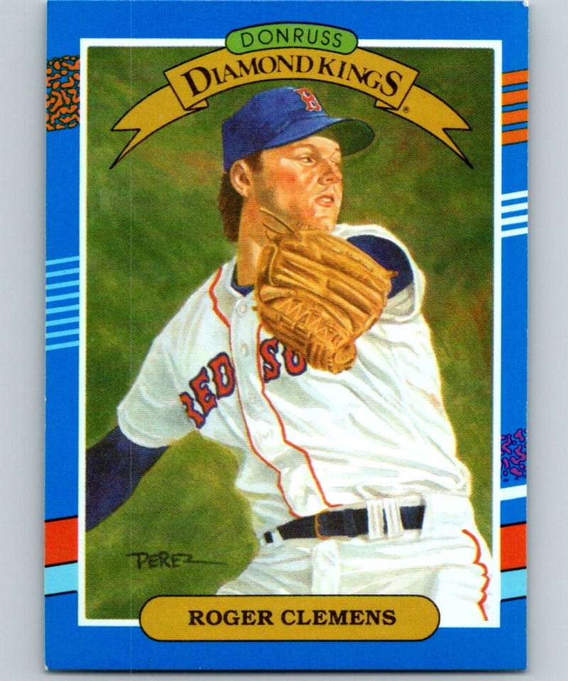 1991 Donruss #9 Roger Clemens Red Sox DK MLB Baseball Image 1