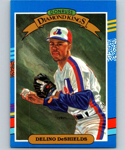 1991 Donruss #11 Delino DeShields Expos DK MLB Baseball Image 1