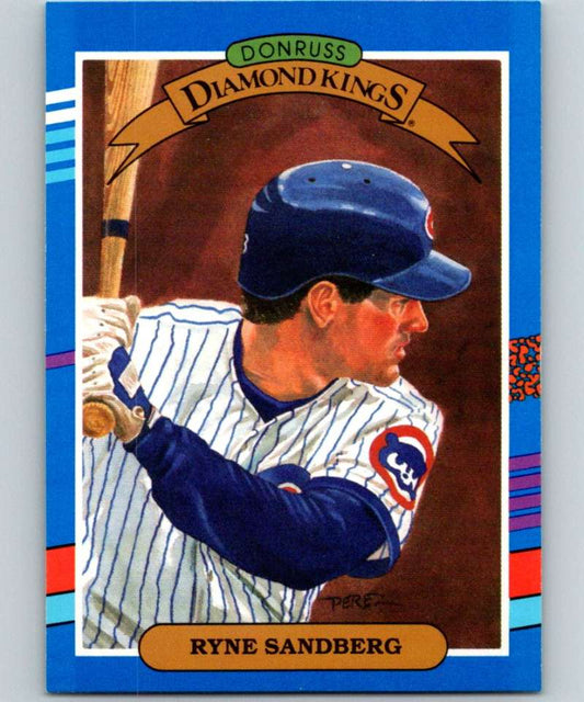 1991 Donruss #14 Ryne Sandberg Cubs DK UER MLB Baseball Image 1