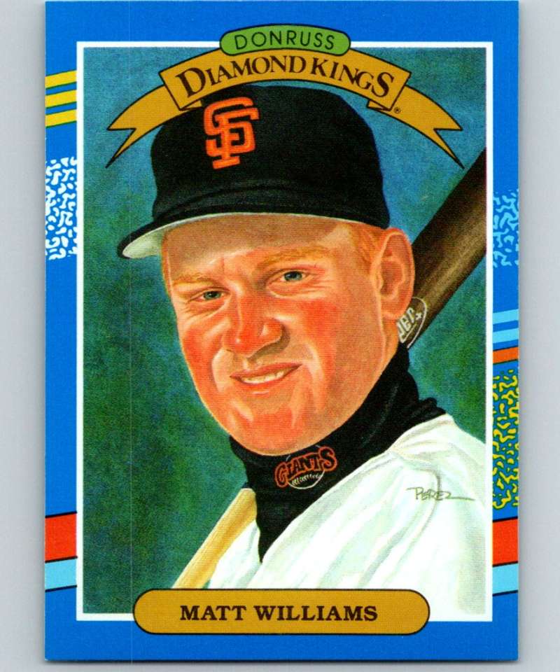 1991 Donruss #18 Matt Williams Giants DK MLB Baseball Image 1
