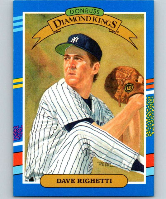 1991 Donruss #21 Dave Righetti Yankees DK MLB Baseball Image 1