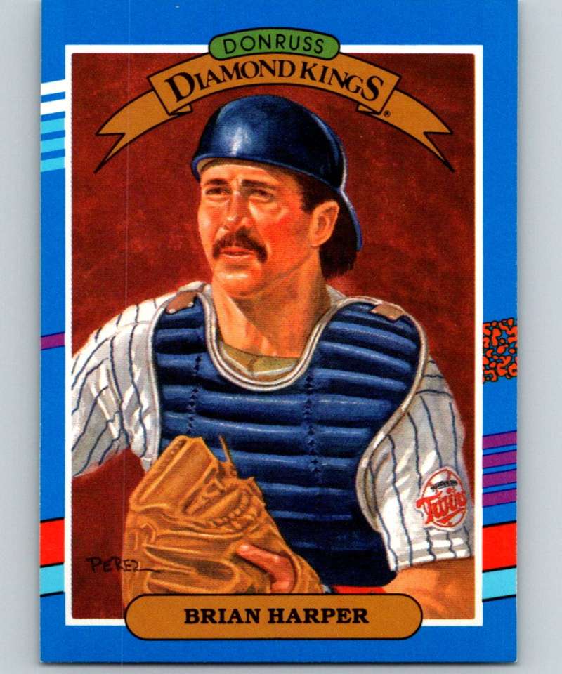 1991 Donruss #22 Brian Harper Twins DK MLB Baseball Image 1