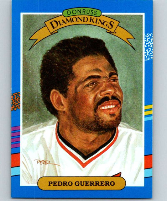 1991 Donruss #25 Pedro Guerrero Cardinals DK UER MLB Baseball Image 1