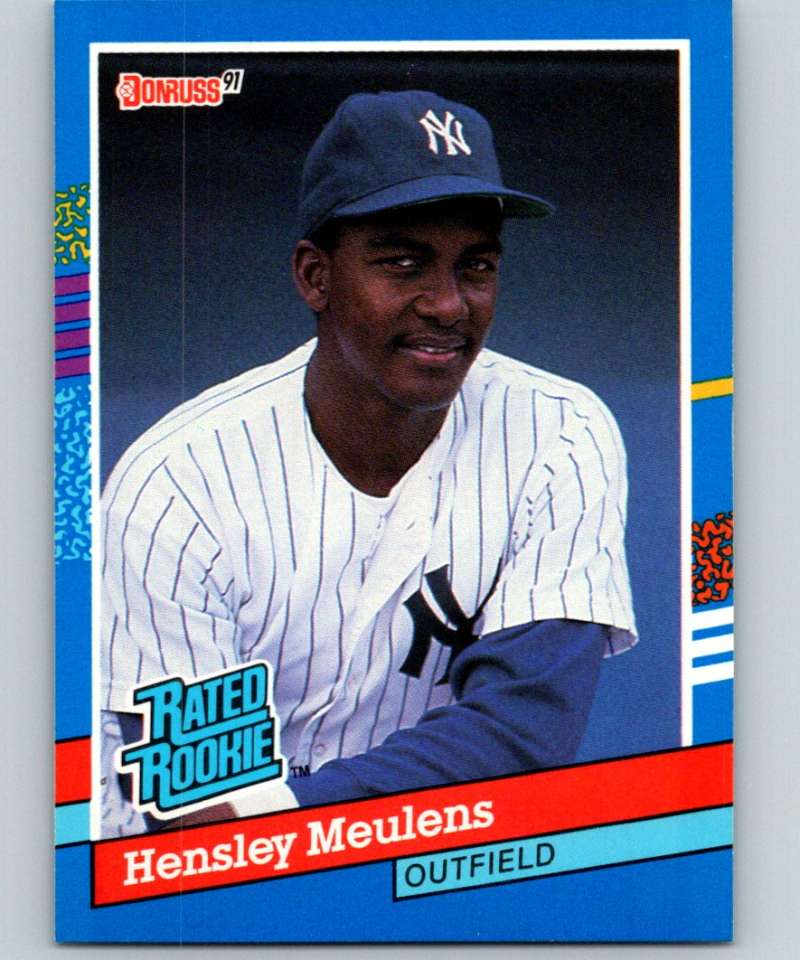 1991 Donruss #31 Hensley Meulens Yankees RR MLB Baseball Image 1