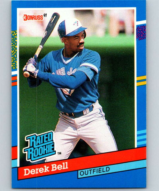 1991 Donruss #32 Derek Bell Blue Jays RR MLB Baseball Image 1