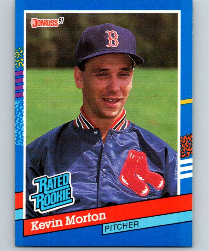 1991 Donruss #37 Kevin Morton RC Rookie Red Sox RR MLB Baseball Image 1