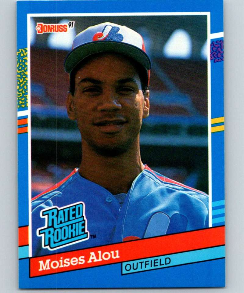 1991 Donruss #38 Moises Alou Expos RR MLB Baseball
