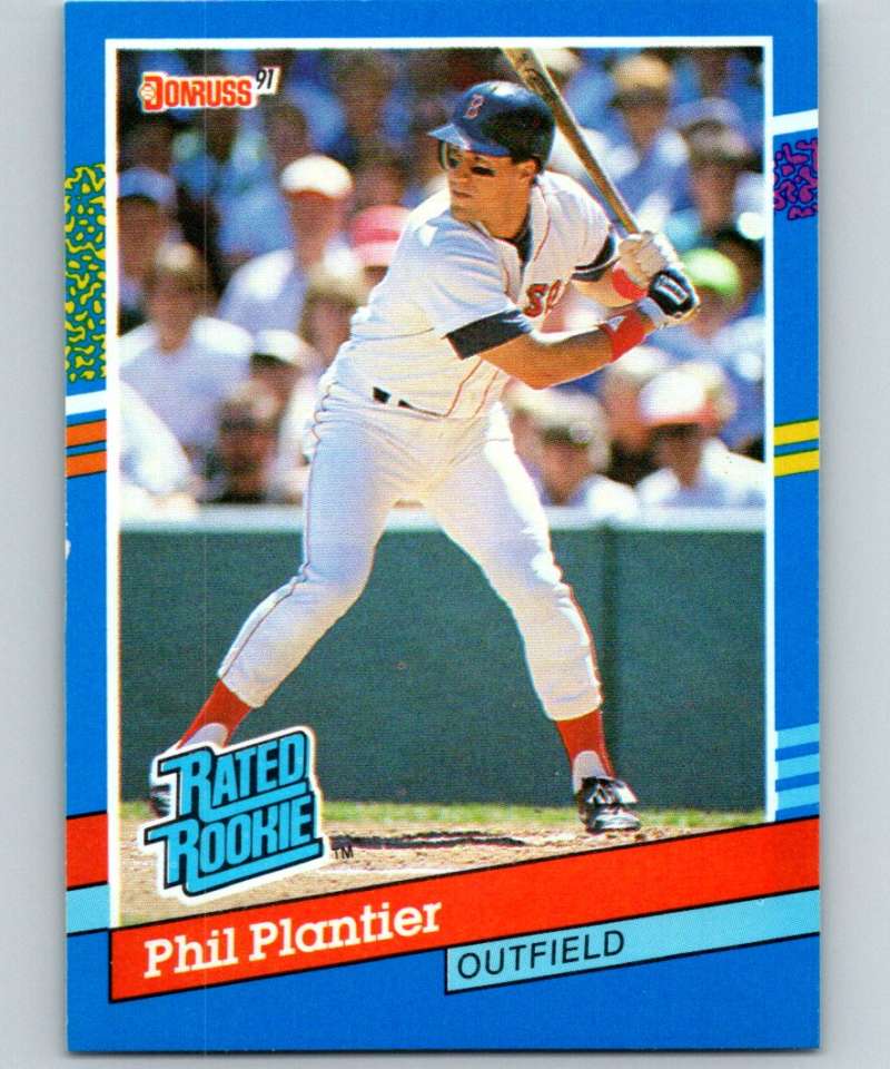 1991 Donruss #41 Phil Plantier RC Rookie Red Sox RR MLB Baseball Image 1