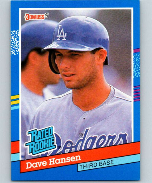 1991 Donruss #45 Dave Hansen Dodgers RR MLB Baseball Image 1