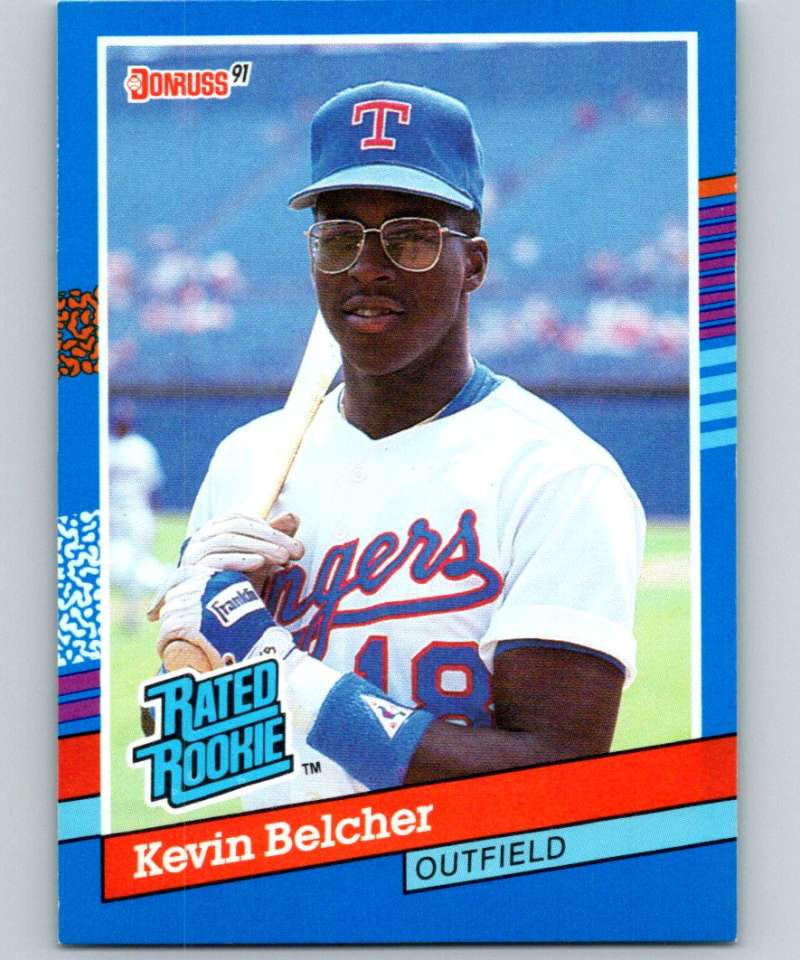 1991 Donruss #46 Kevin Belcher RC Rookie Rangers RR MLB Baseball Image 1