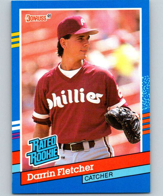 1991 Donruss #47 Darrin Fletcher Phillies RR MLB Baseball Image 1