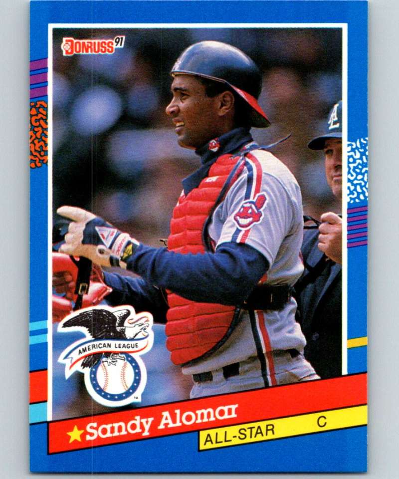 1991 Donruss #51 Sandy Alomar Jr. Indians AS MLB Baseball Image 1