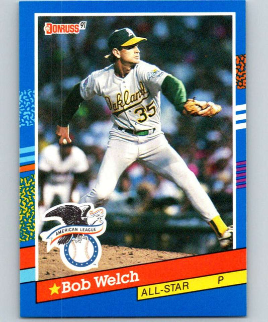 1991 Donruss #54 Bob Welch Athletics AS MLB Baseball Image 1