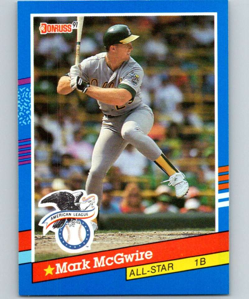 1991 Donruss #56 Mark McGwire Athletics AS MLB Baseball Image 1