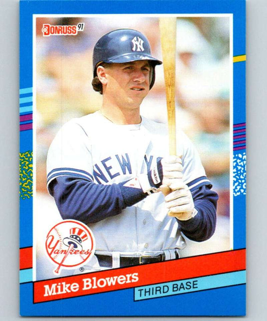 1991 Donruss #63 Mike Blowers Yankees UER MLB Baseball Image 1
