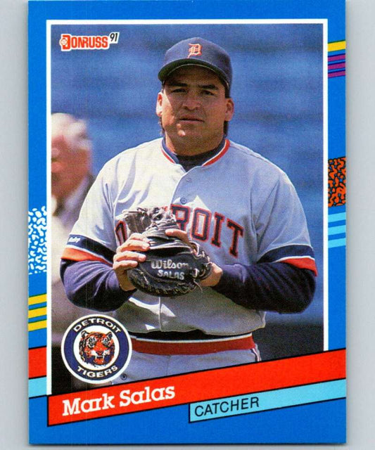 1991 Donruss #65 Mark Salas Tigers MLB Baseball Image 1