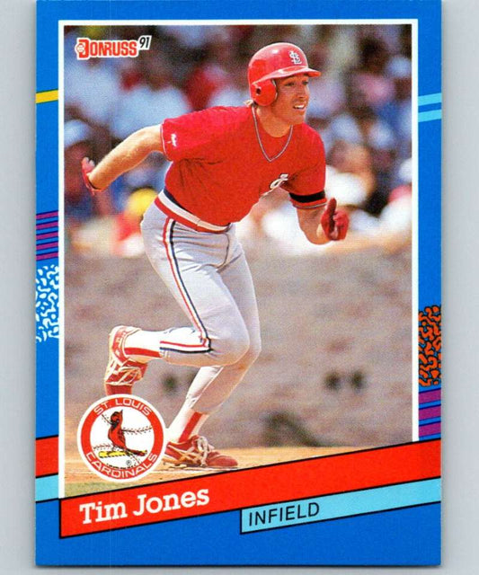 1991 Donruss #66 Tim Jones Cardinals MLB Baseball Image 1