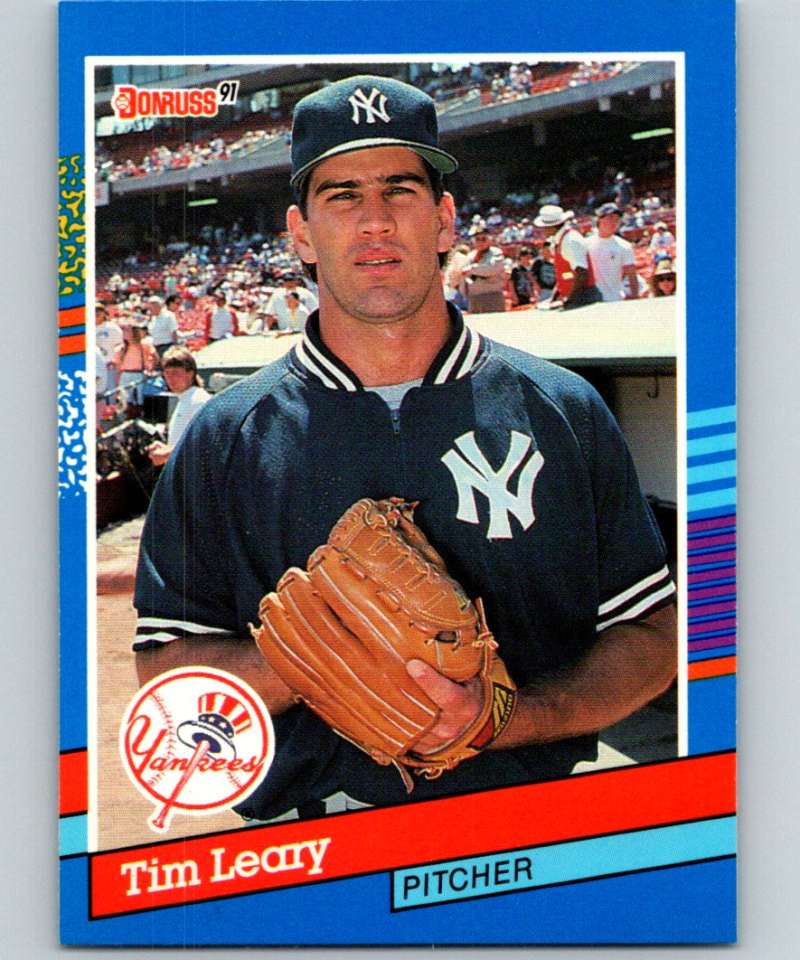1991 Donruss #67 Tim Leary Yankees MLB Baseball Image 1