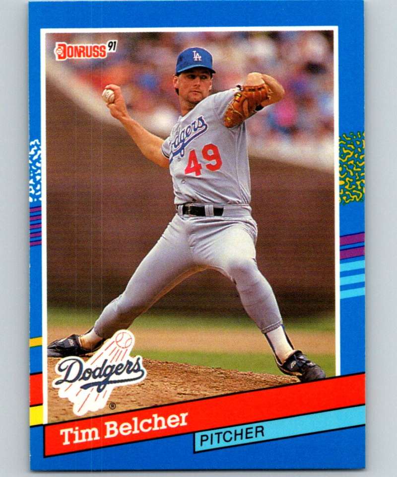1991 Donruss #70 Tim Belcher Dodgers MLB Baseball Image 1
