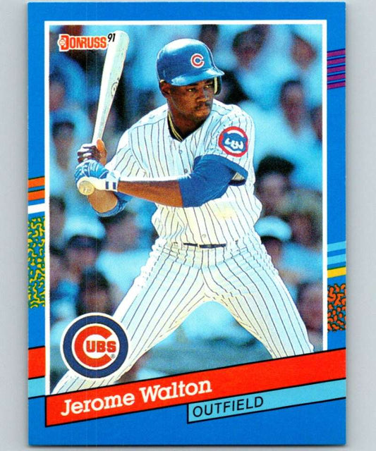 1991 Donruss #72 Jerome Walton Cubs MLB Baseball Image 1