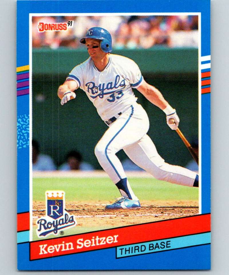 1991 Donruss #73 Kevin Seitzer Royals MLB Baseball Image 1