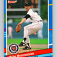 1991 Donruss #76 Mike Henneman Tigers MLB Baseball Image 1